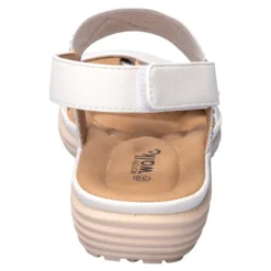 Klett-Stretchsandalette „Saskia“ weiß