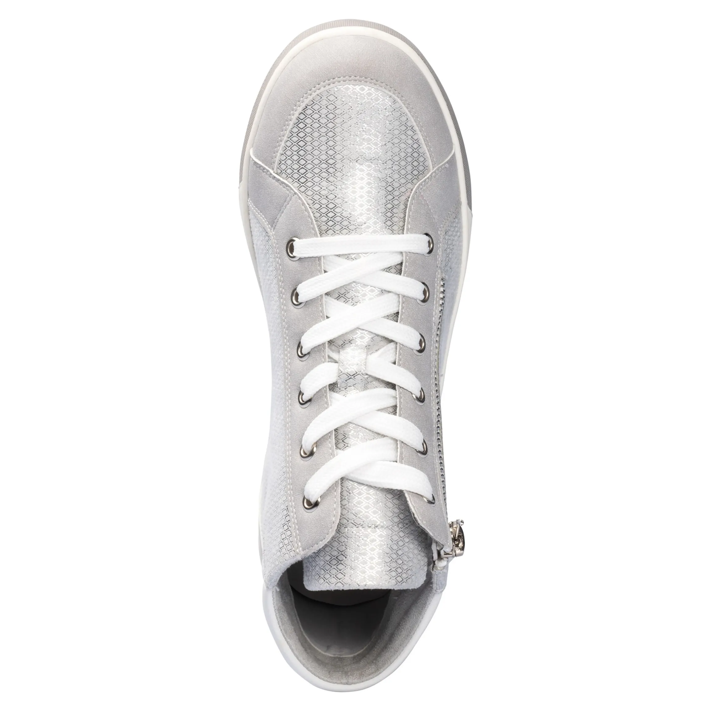 Knöchelhohe Sneaker "Nabia 2 in 1" mit Reißverschluss grau