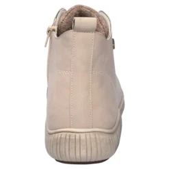 Knöchel-Sneaker mit Reißverschluss „Sabine“ beige