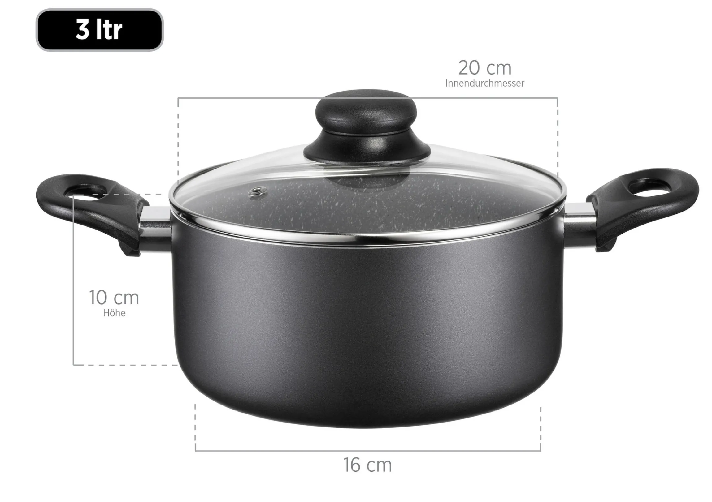 Kochtopf-Set, Aluminium Izar