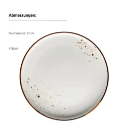 Kombiservice, Porzellan Pintar Beige / Braun
