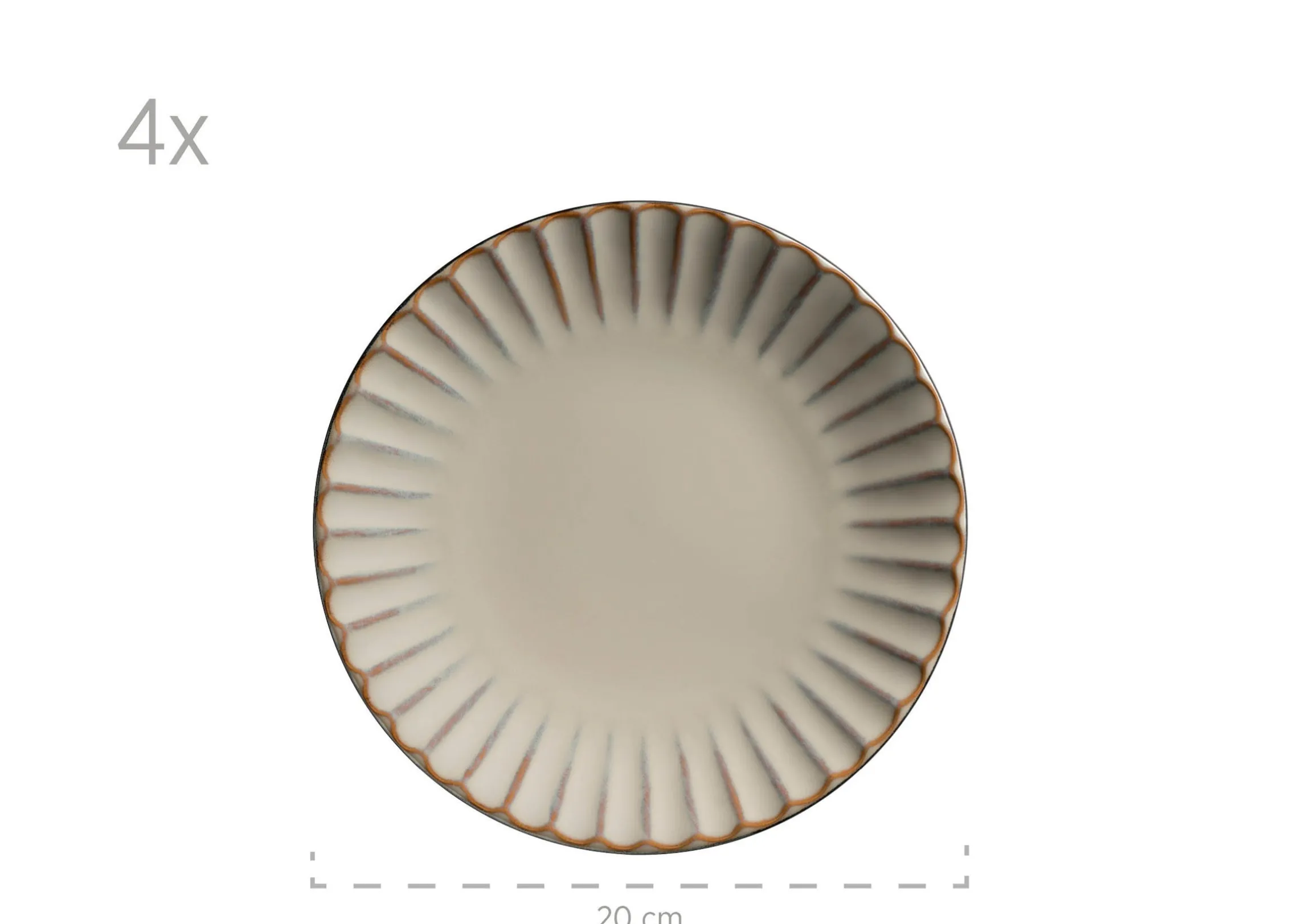 Kombiservice, Steinzeug Confino Beige