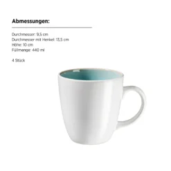 Kombiservice, Steinzeug Elea Hellgrün