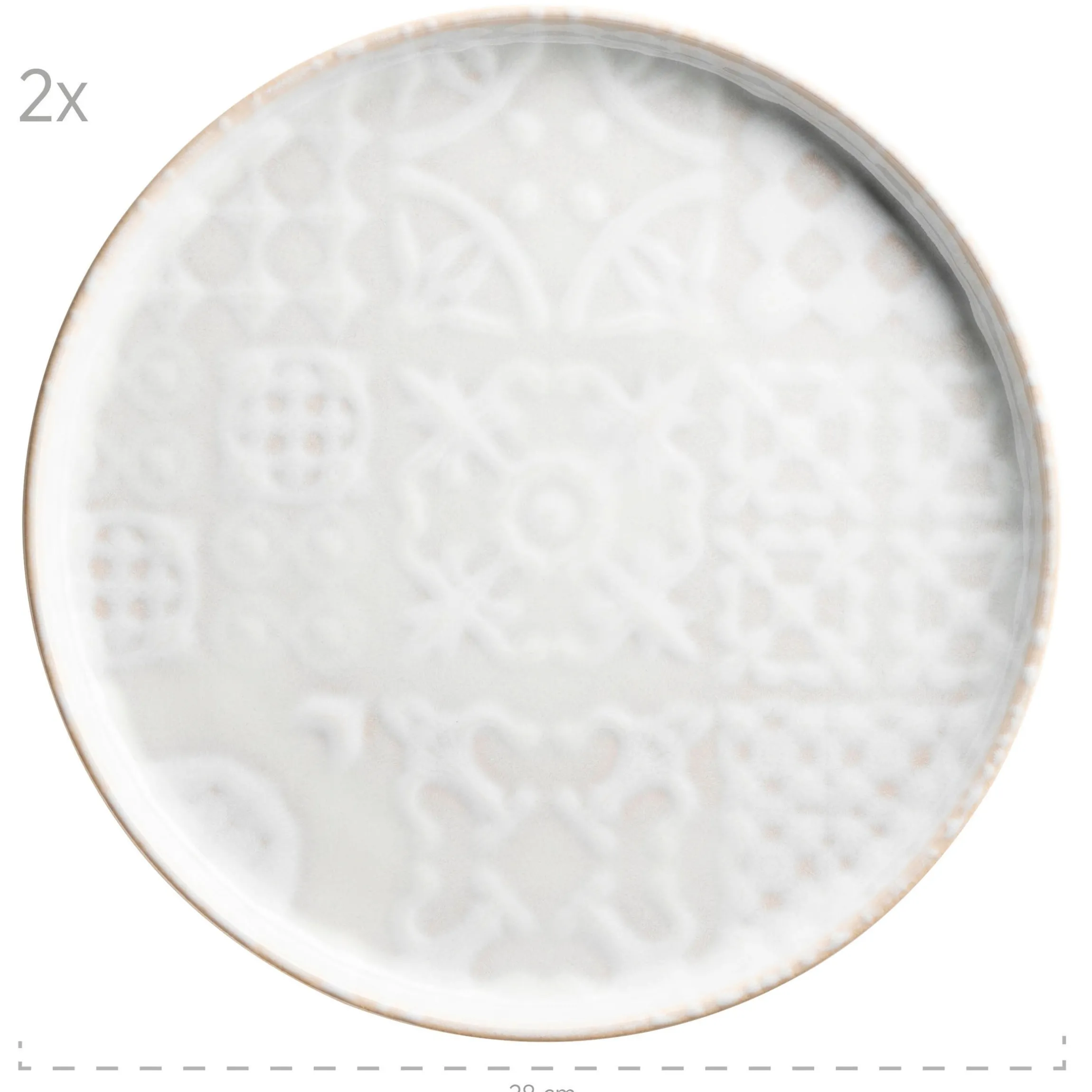Kombiservice, Steinzeug Trad. Tiles Weiß