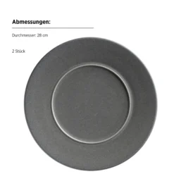 Kombiservice, Steinzeug Unico Grau