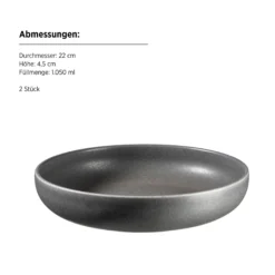Kombiservice, Steinzeug Unico Grau