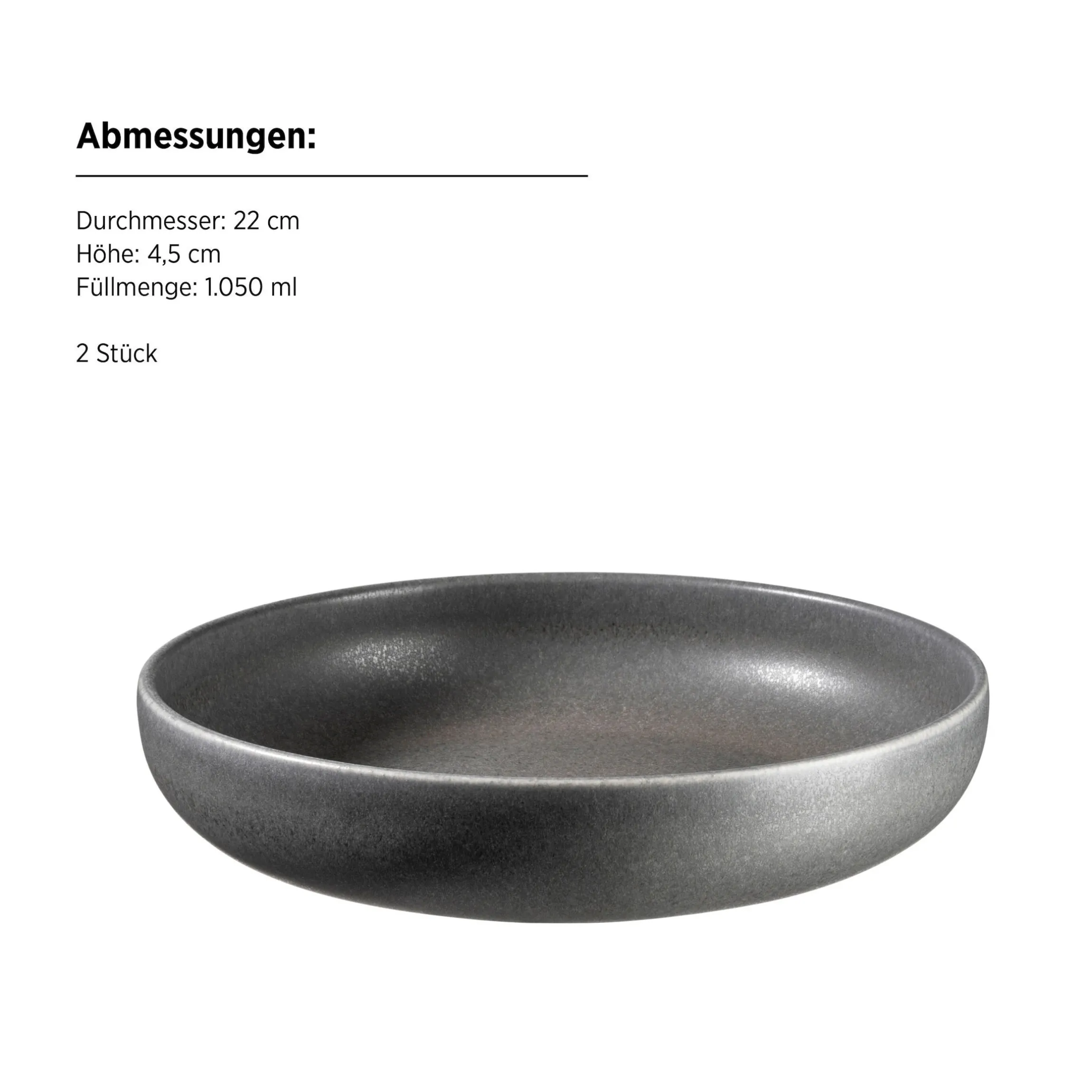 Kombiservice, Steinzeug Unico Grau