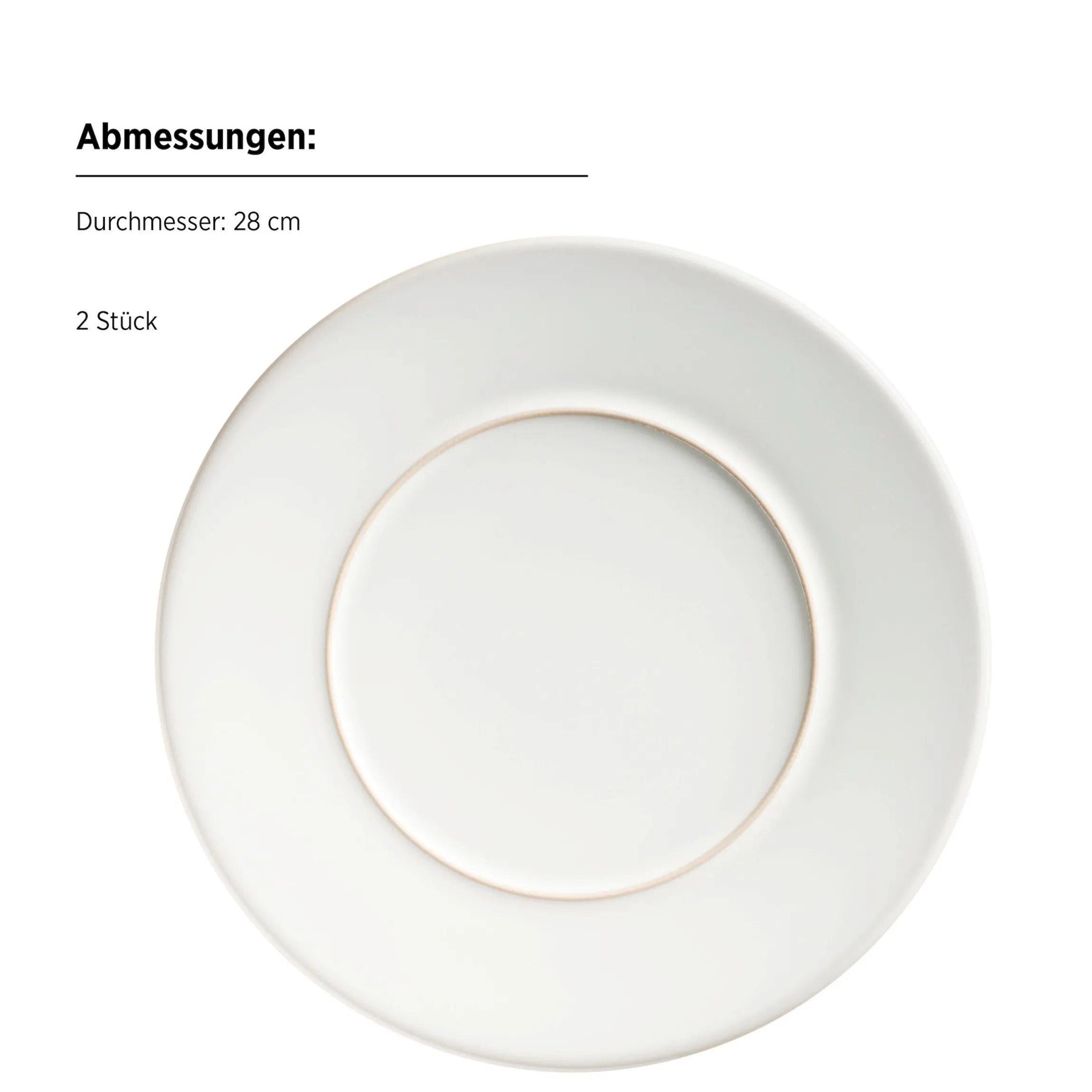 Kombiservice, Steinzeug Unico Weiß