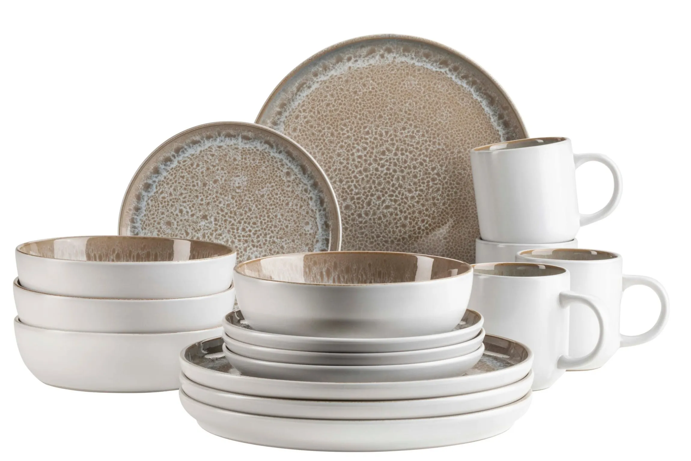 Kombiset, Steinzeug Malea Beige