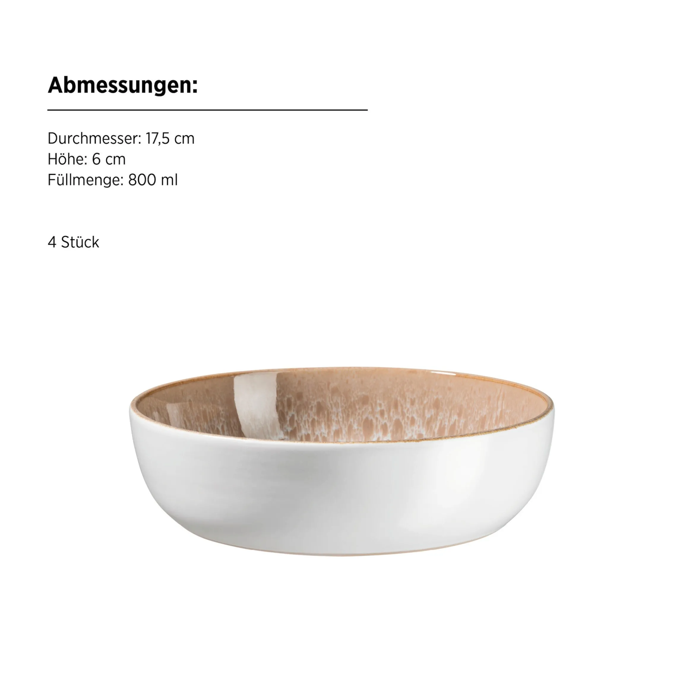 Kombiset, Steinzeug Malea Beige
