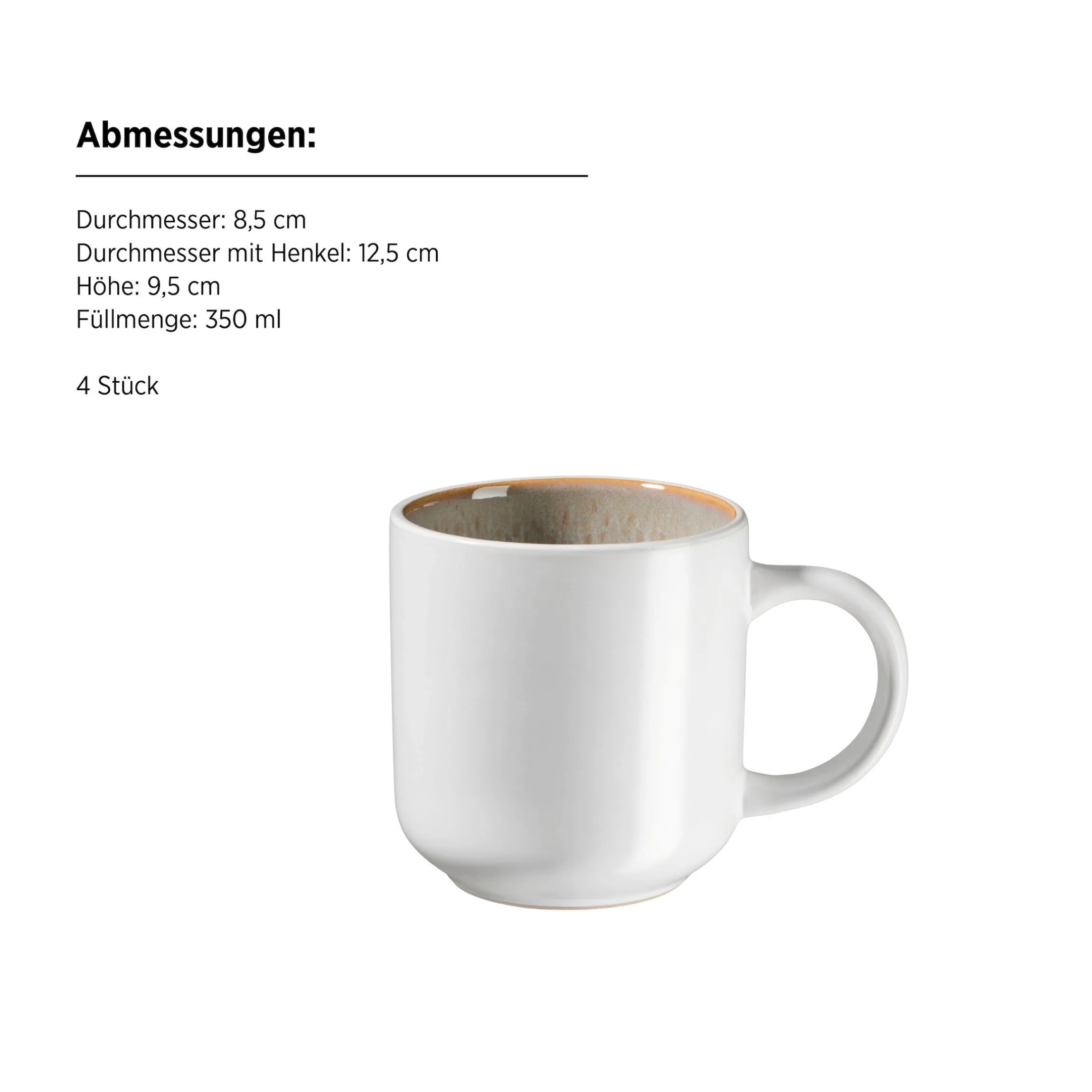 Kombiset, Steinzeug Malea Beige