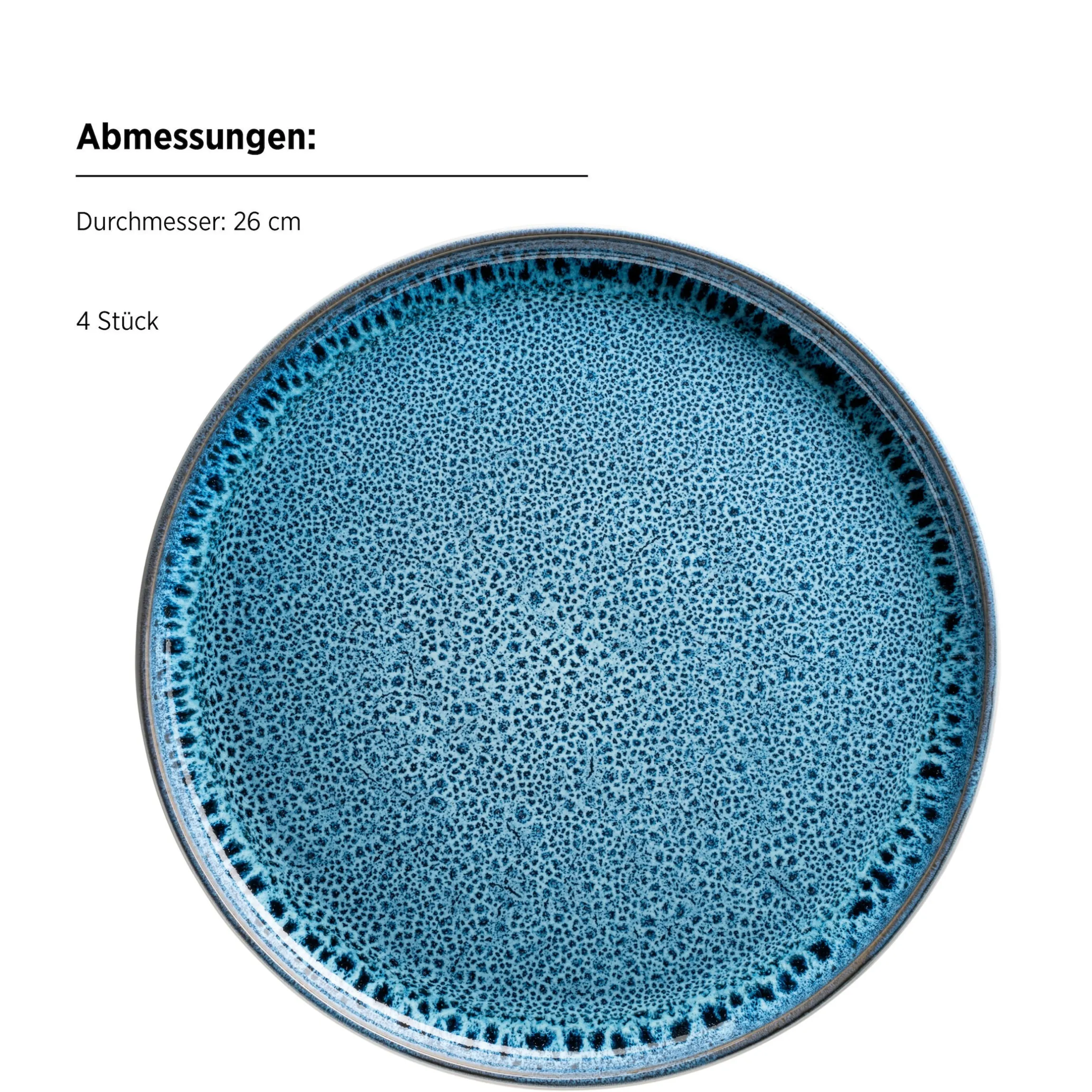 Kombiset, Steinzeug Malea Blau