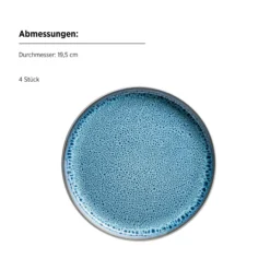 Kombiset, Steinzeug Malea Blau