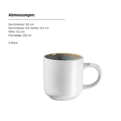 Kombiset, Steinzeug Malea Grün