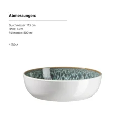 Kombiset, Steinzeug Malea Grün