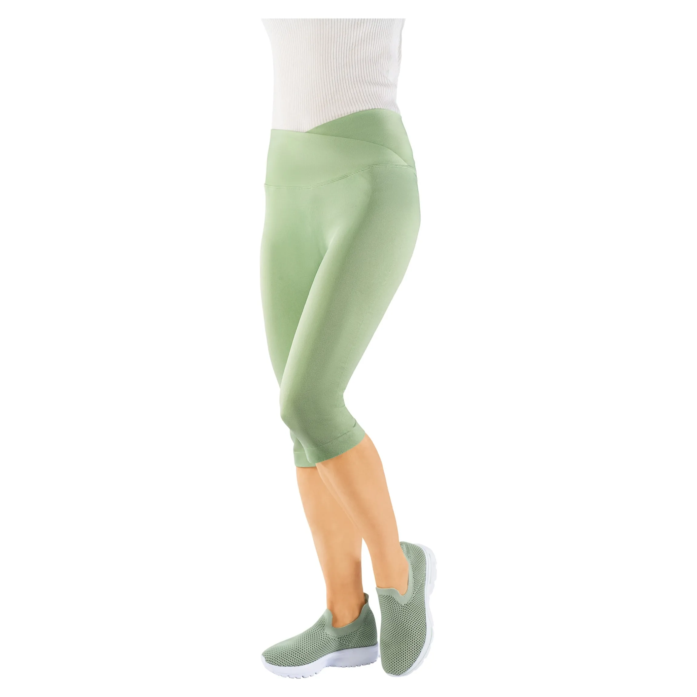 Komfort-Capri-Leggings "Leonie" salbei