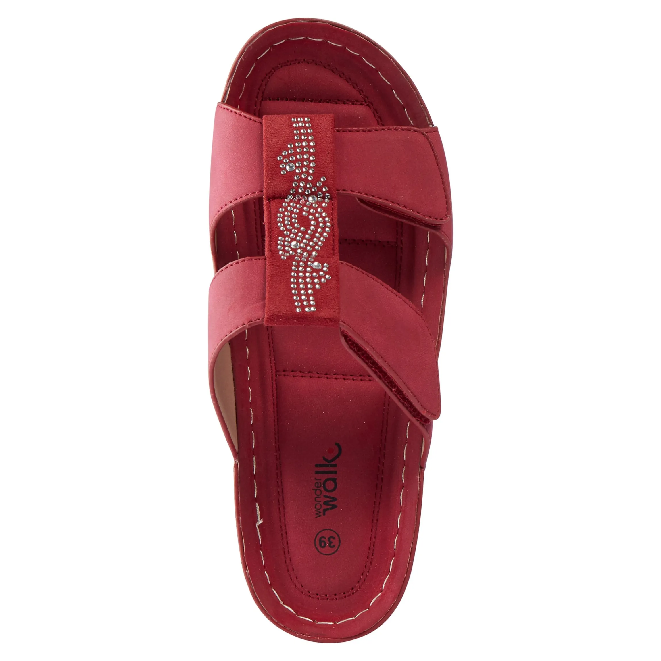 Komfort-Klettpantolette "Mia" beere