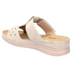 Komfort-Klettpantolette „Paula“ beige