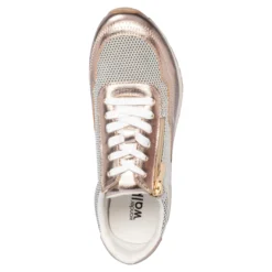 Komfort-Meshsneaker H-Weite „Martina“ gold