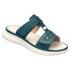 Komfort-Pantolette "Moni" petrol