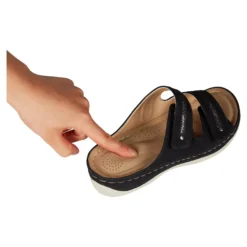 Komfort-Pantolette "Simone" schwarz