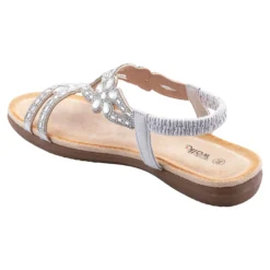 Komfort-Sandale "Elegant" silber