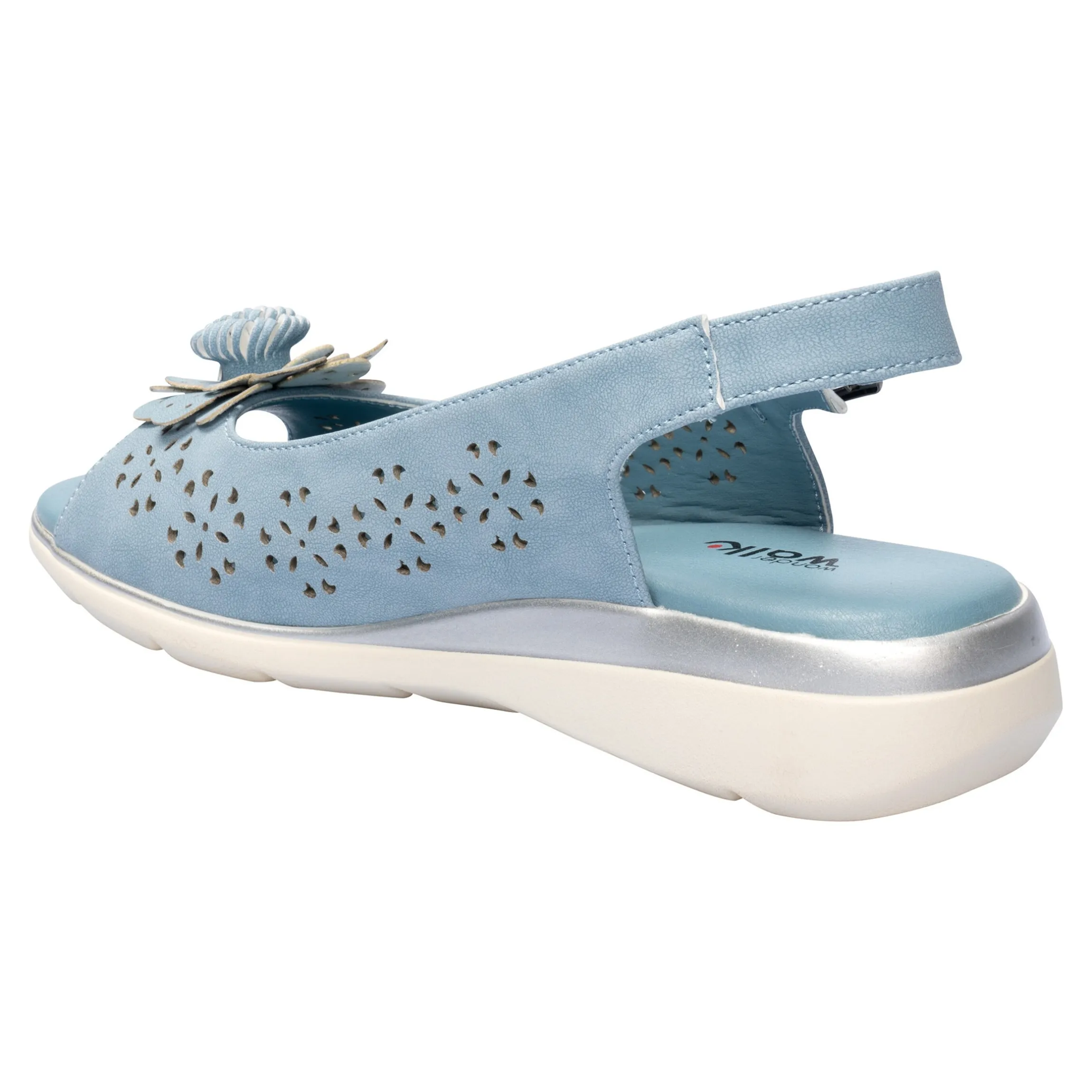 Komfort-Sandalette „Rose“ rauchblau