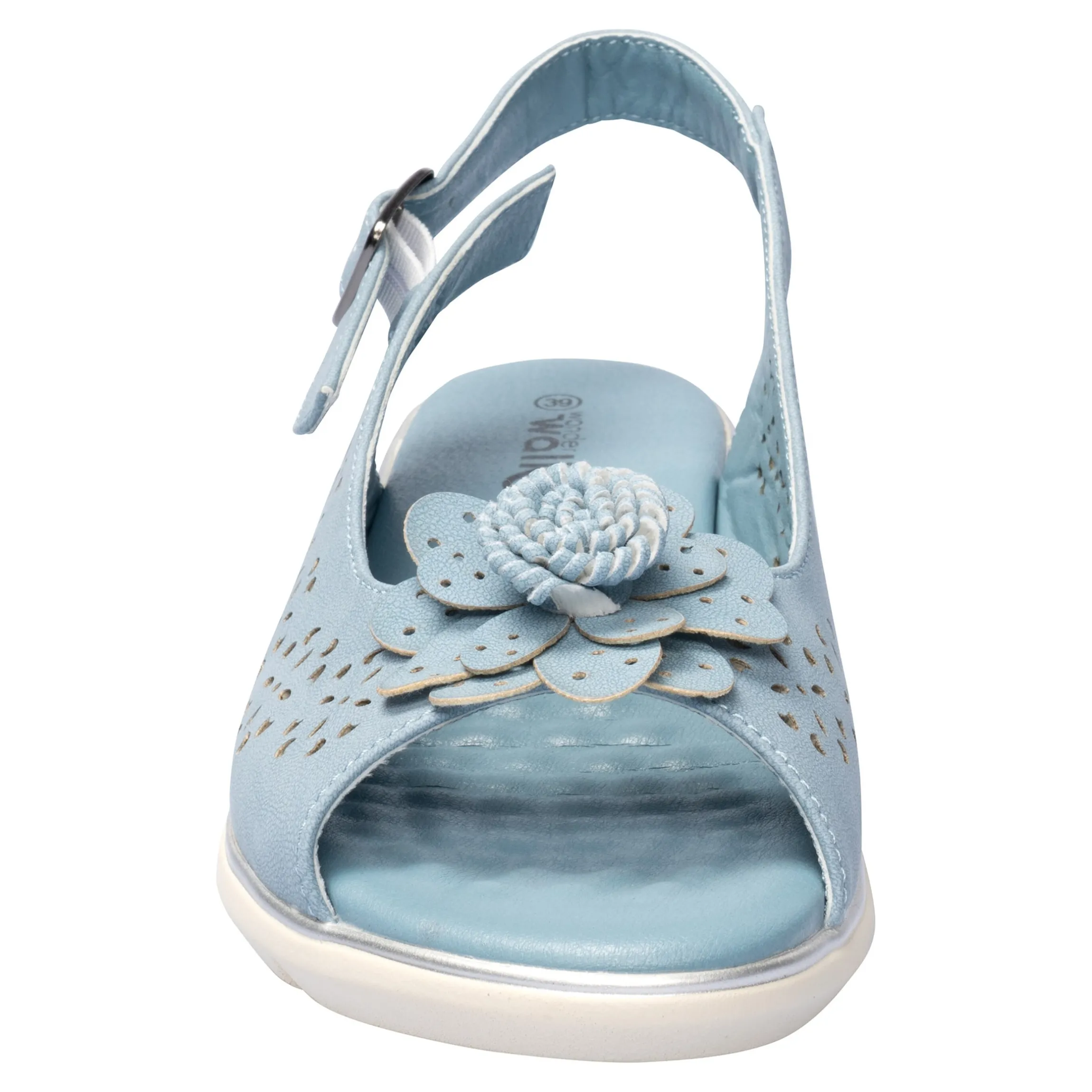 Komfort-Sandalette „Rose“ rauchblau