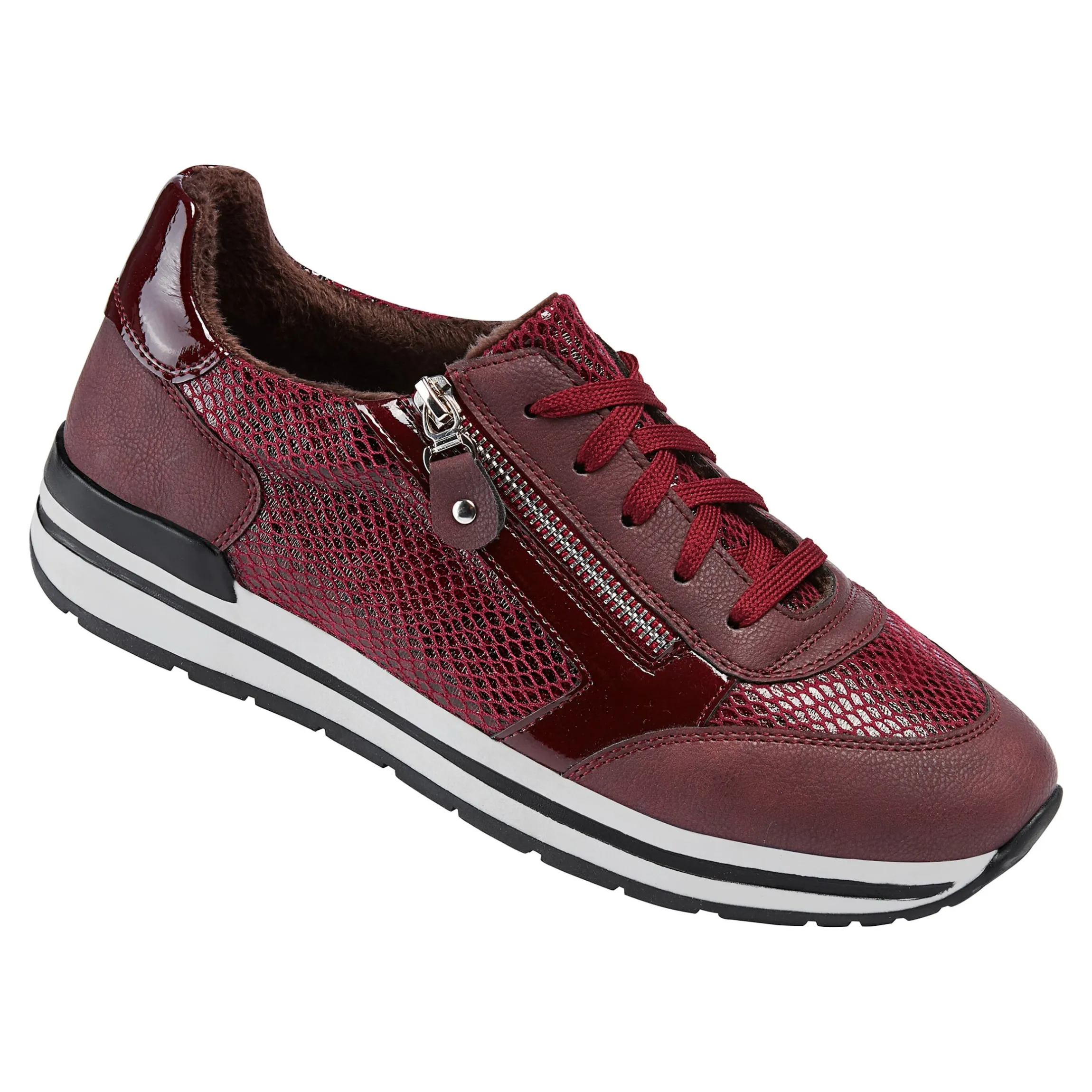 Komfort-Sneaker "Maren" bordeaux