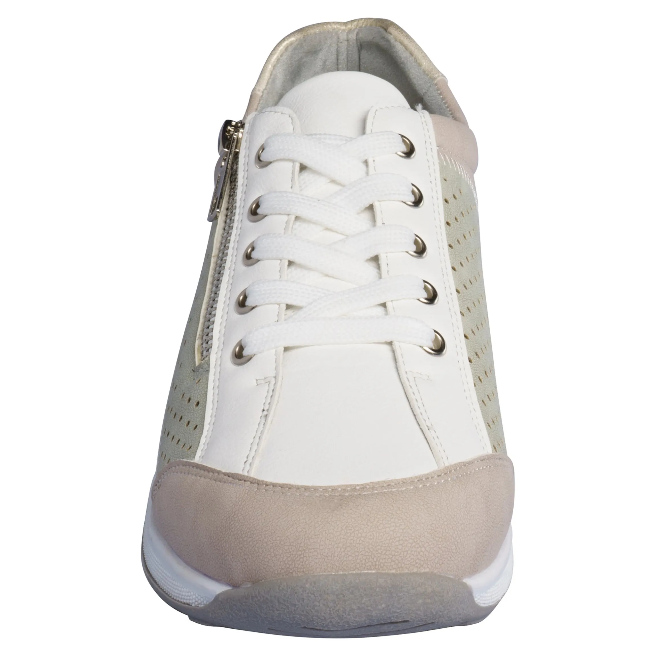 Komfort-Sneaker "Marion" taupe/grün
