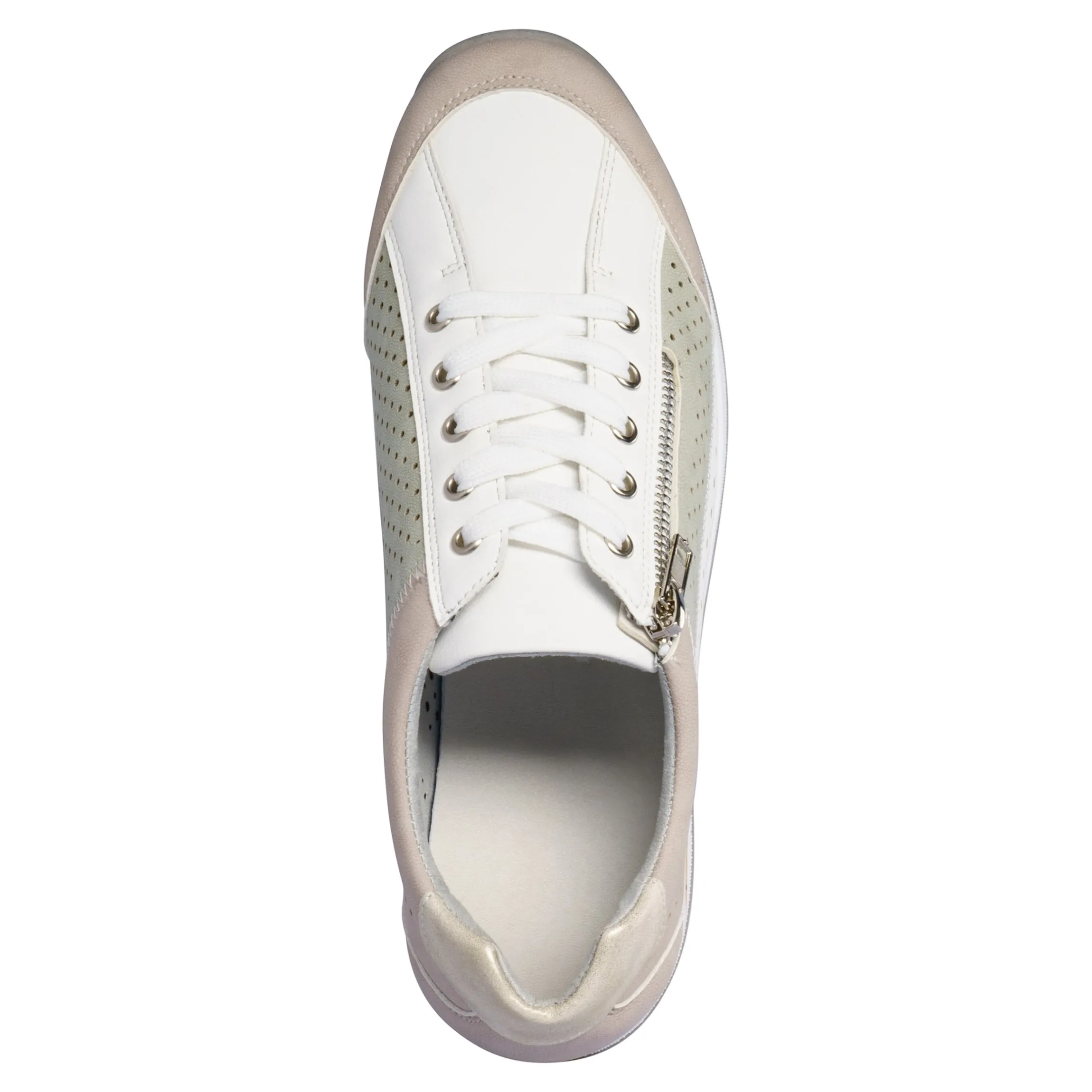 Komfort-Sneaker "Marion" taupe/grün
