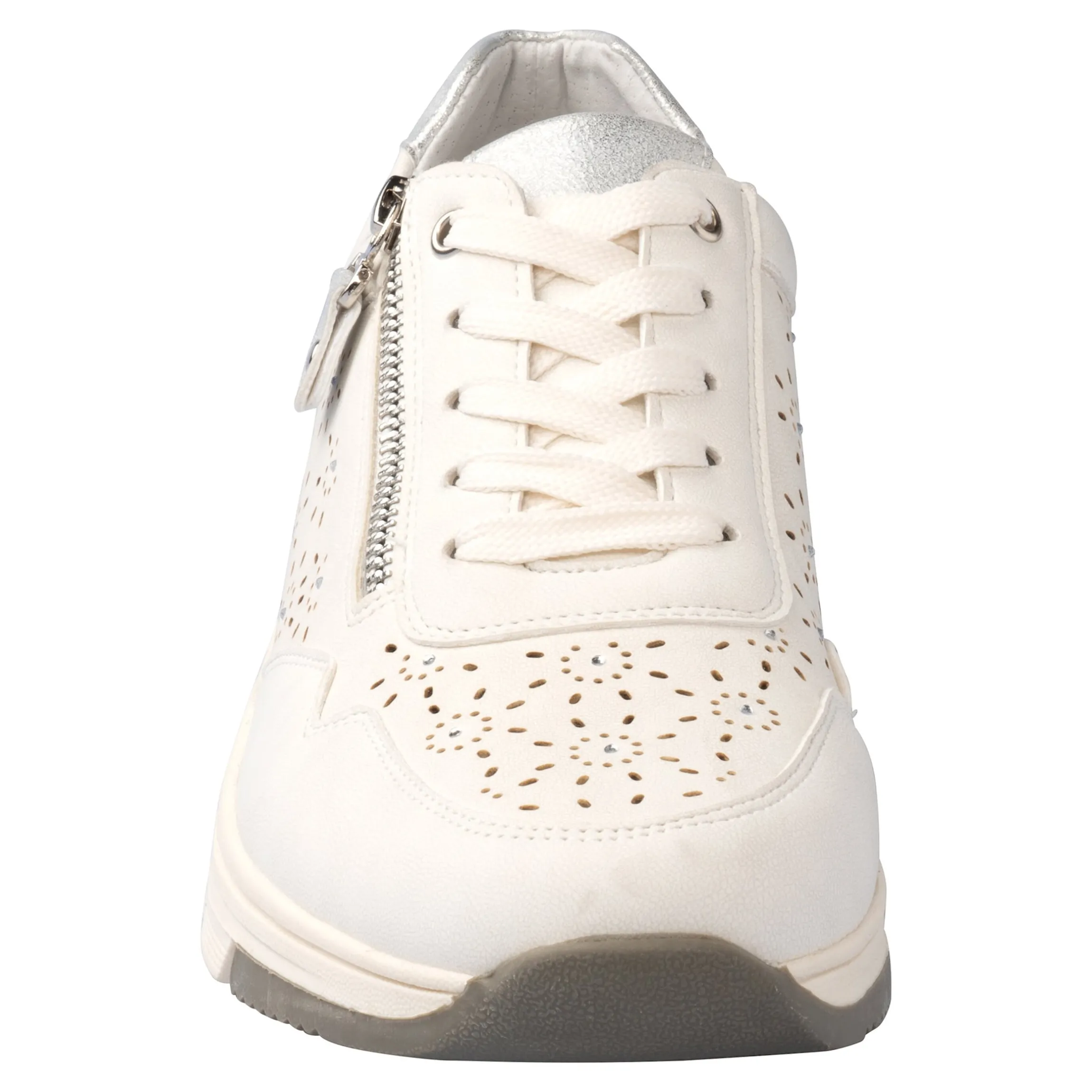 Komfort-Sneaker mit Leder „Isabelle“ weiß