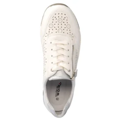 Komfort-Sneaker mit Leder „Isabelle“ weiß