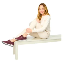 Komfort-Wechselsneaker „Julia“ mit Austauschsohle pflaume