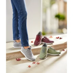 Komfort-Wechselsneaker „Julia“ mit Austauschsohle eukalyptus