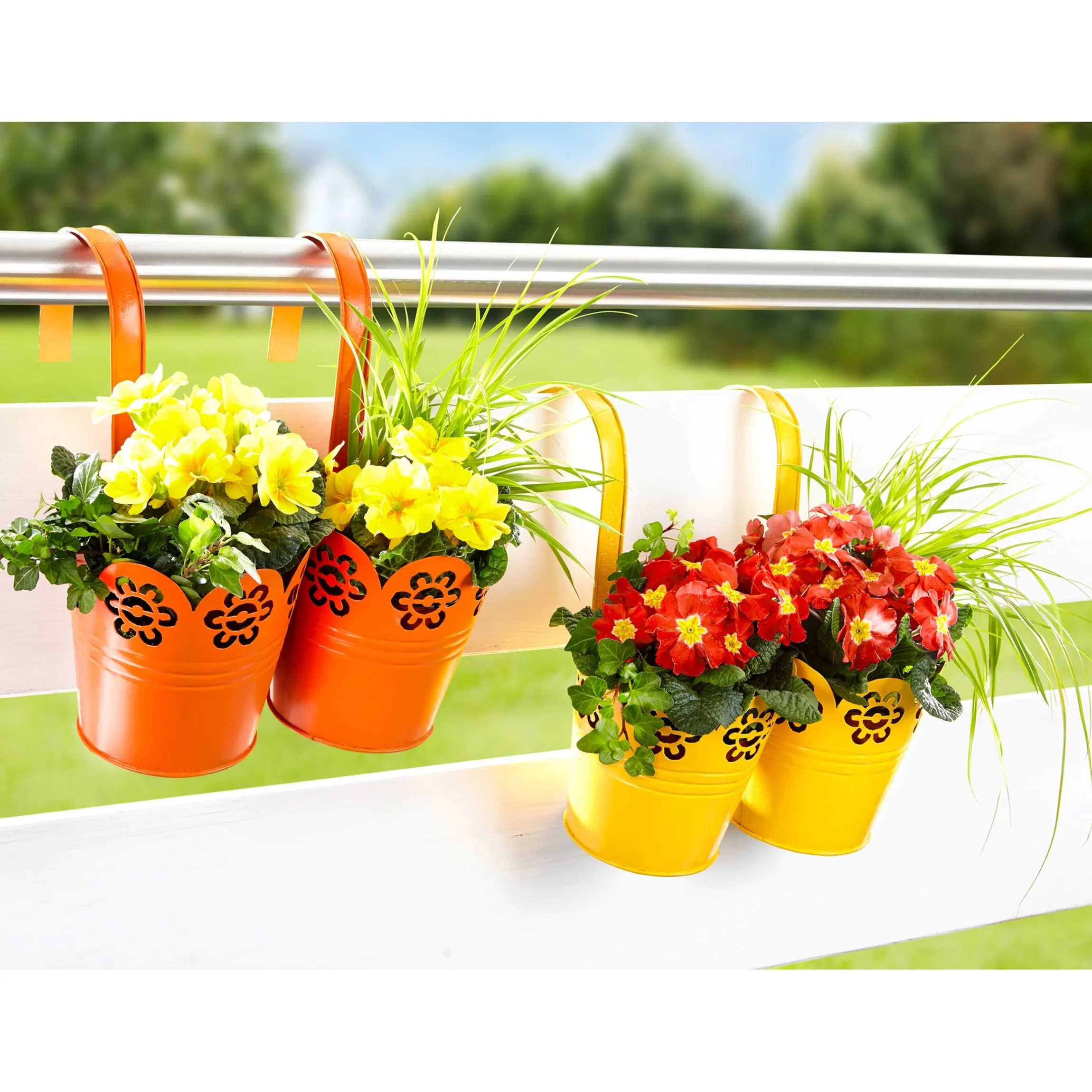 Kunstblume "Primel" rot