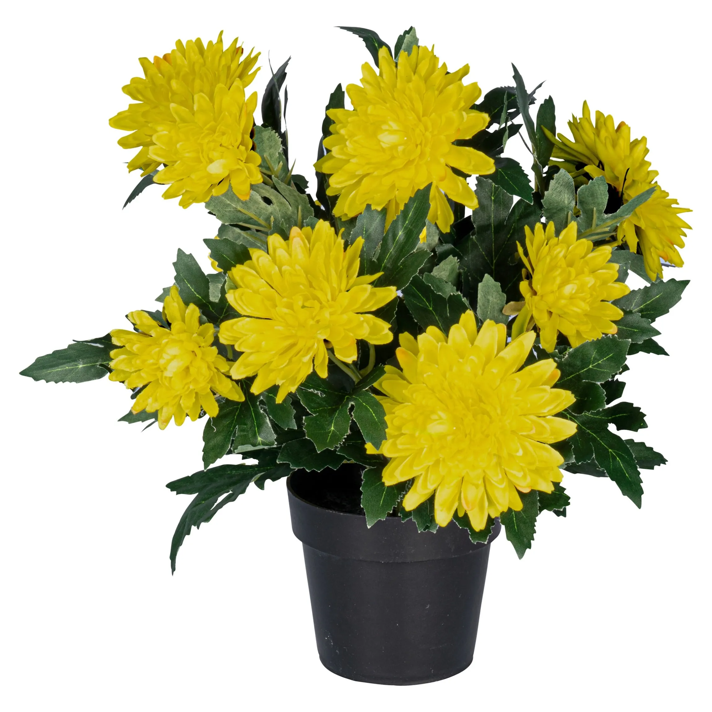 Kunstpflanze "Dahlien-Busch", 1 Stück gelb