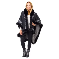 Kuschel-Poncho „Elegant“