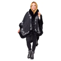 Kuschel-Poncho „Elegant“