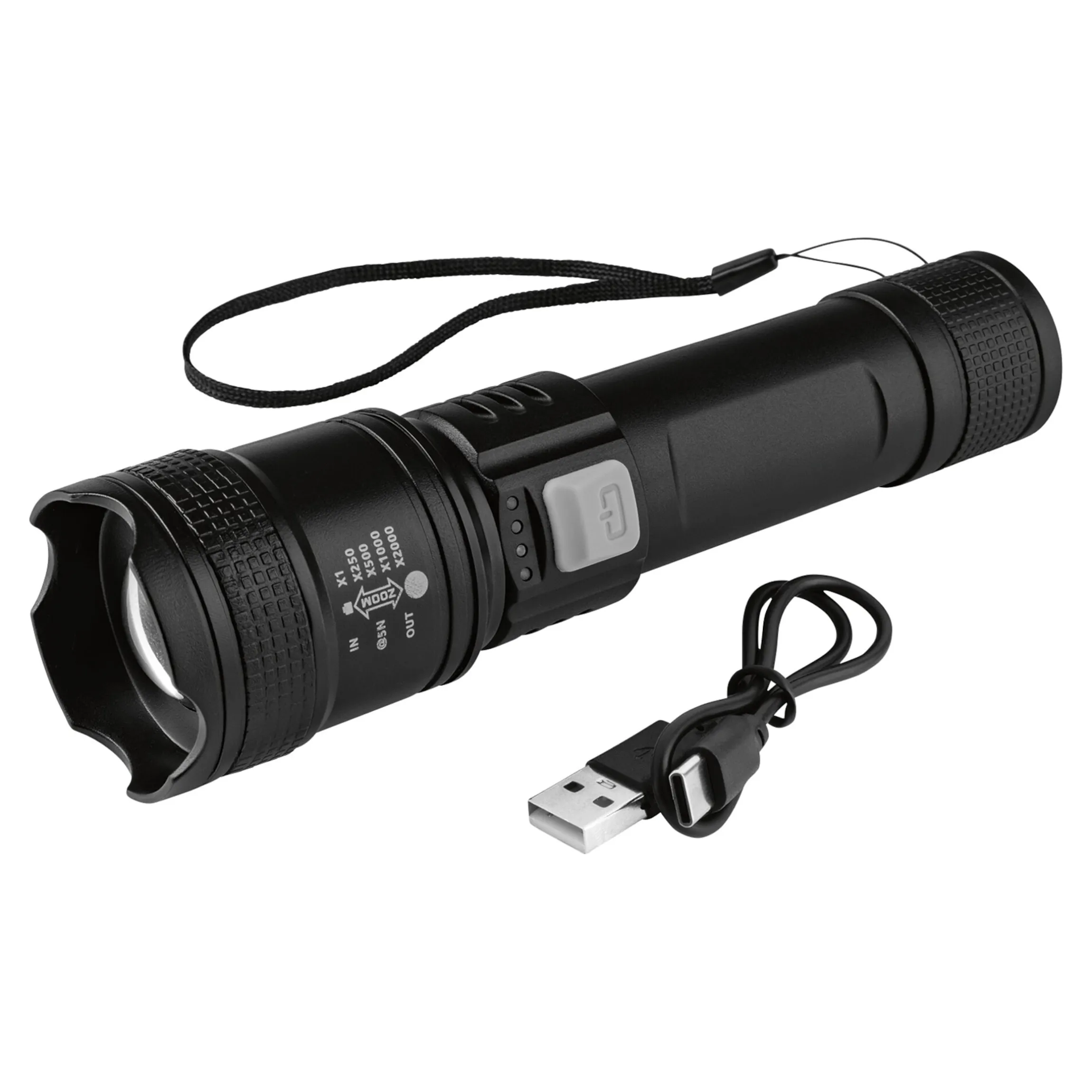 LED-Akku-Taschenlampe