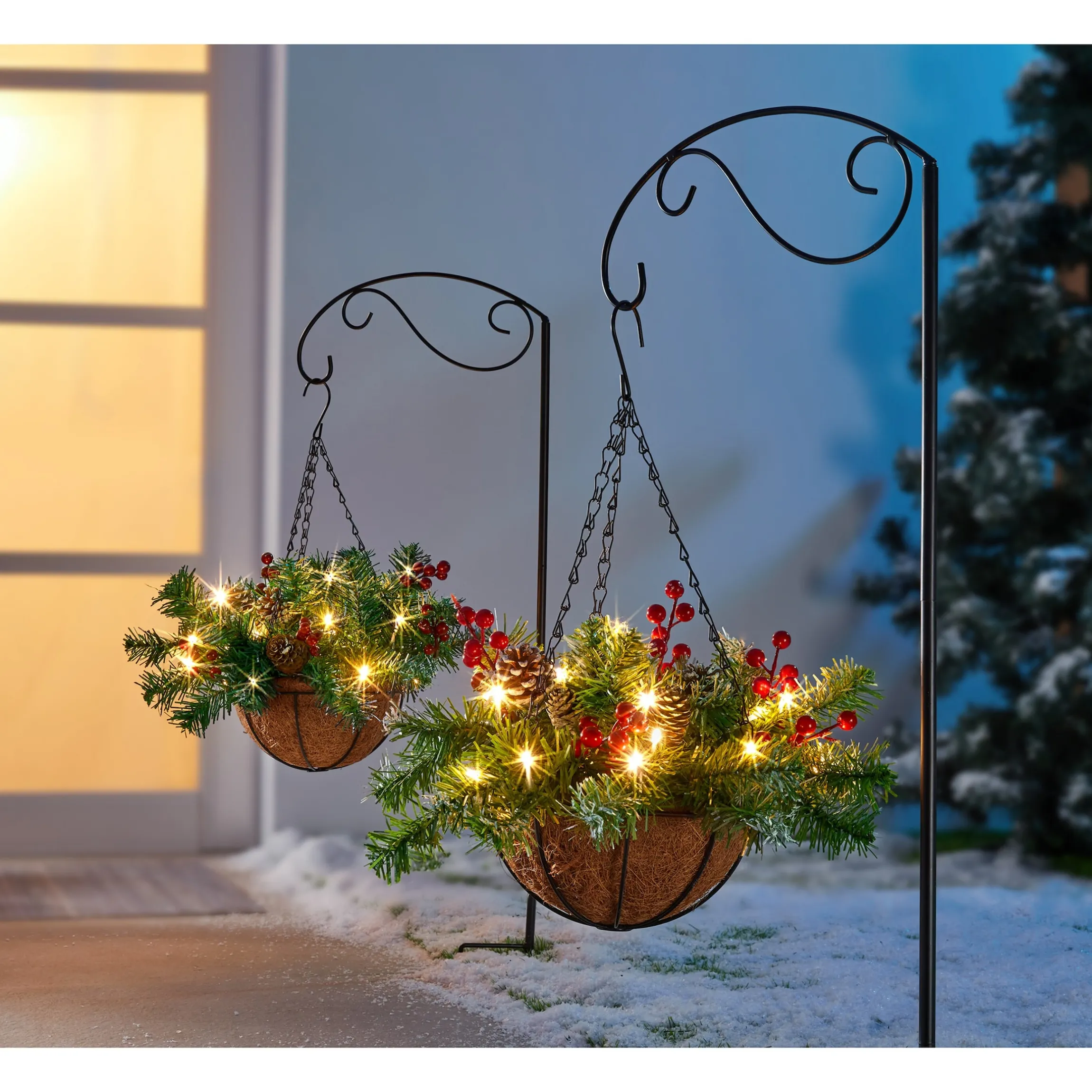 LED-Blumenarrangement "Winterzauber"