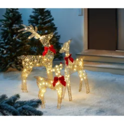 LED-Dekofigur "Rentierfamilie"