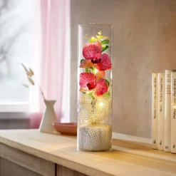 LED-Deko „Orchidee imGlas“