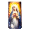 LED-Echtwachskerze Maria