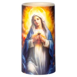 LED-Echtwachskerze Maria