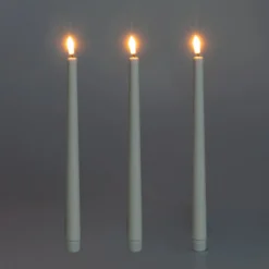 LED-Echtwachskerzen, 3 Stück