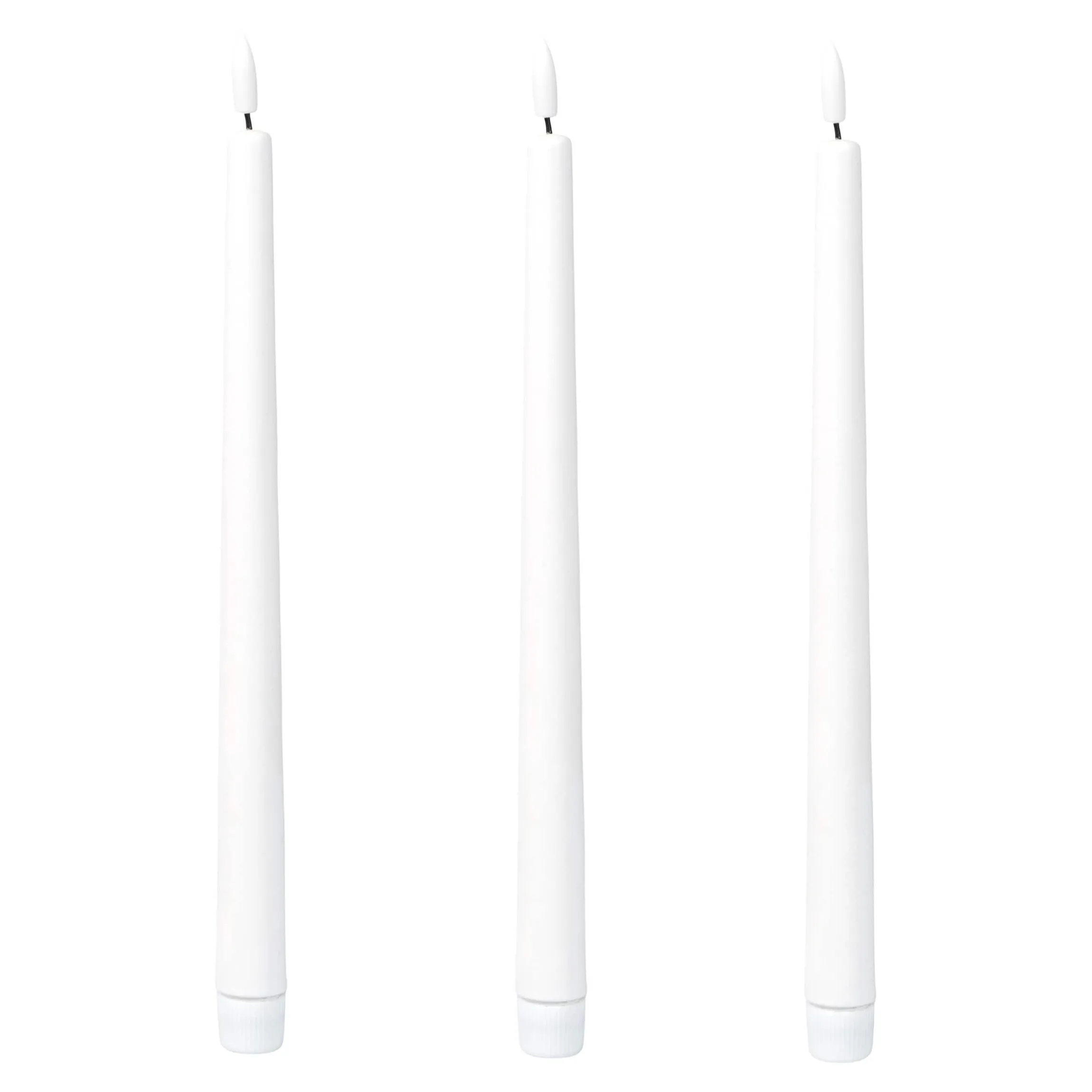 LED-Echtwachskerzen, 3 Stück