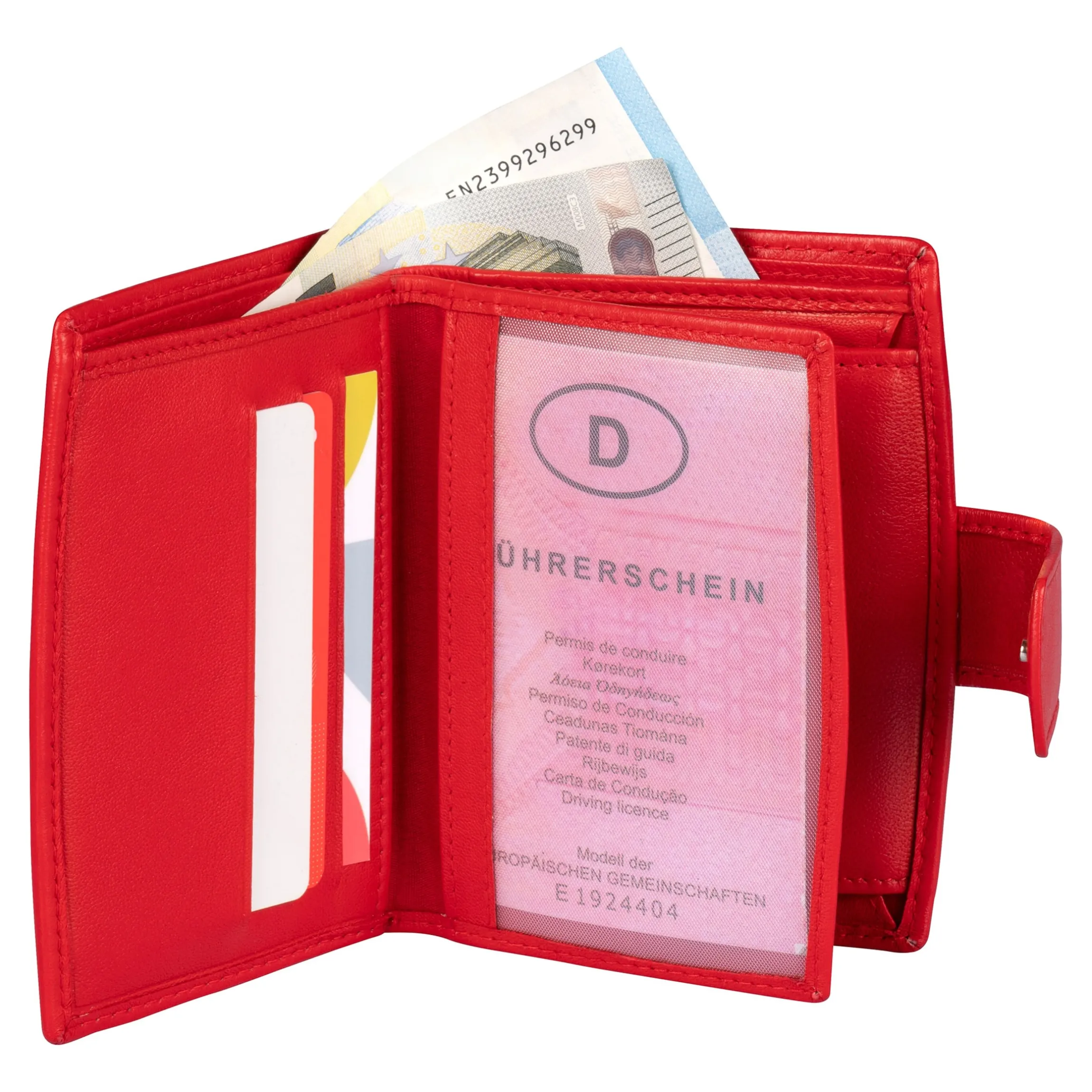 Lederbörse „Barbara“ rot