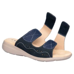 Leder-Komfortpantolette 
