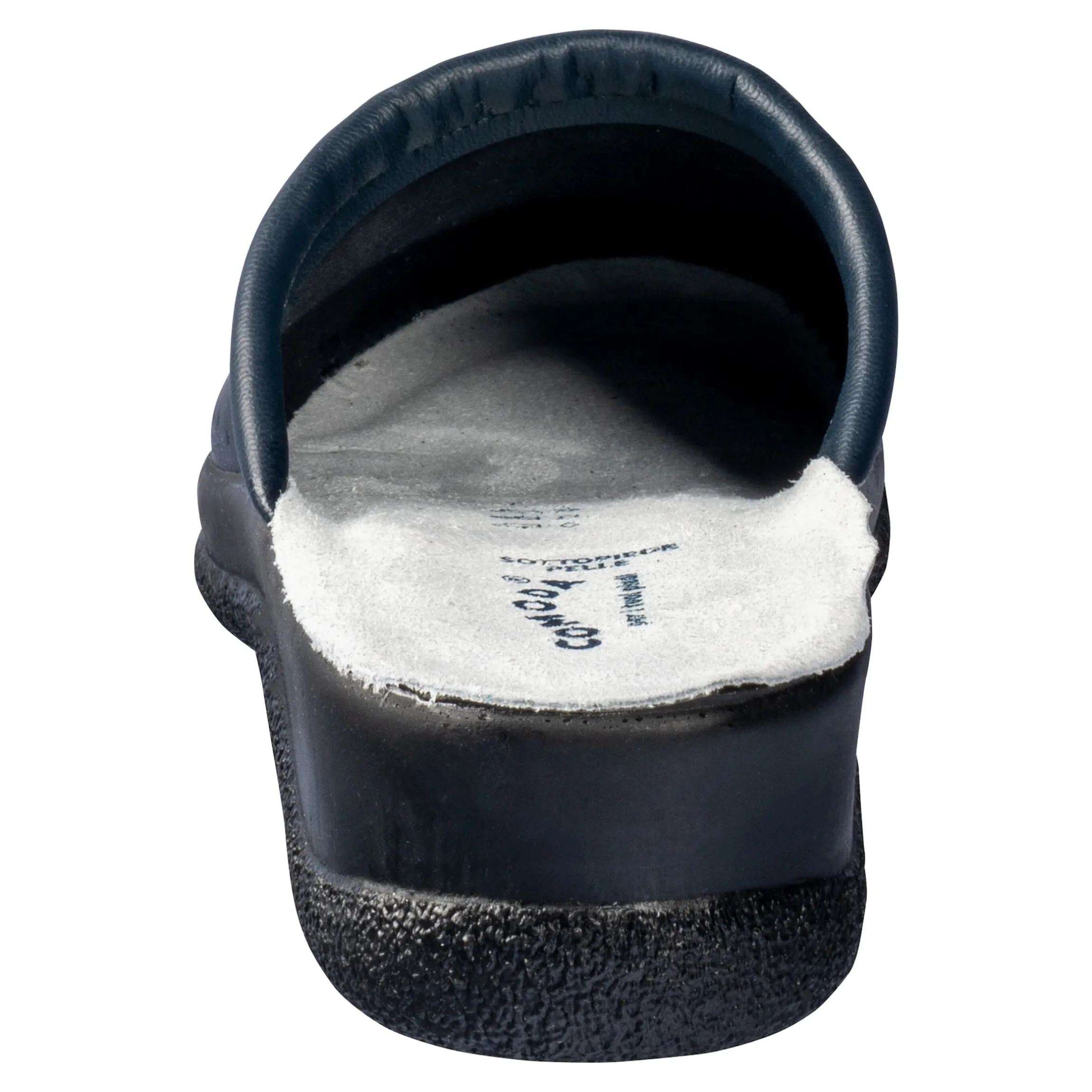 Leder-Pantolette für Herren blau